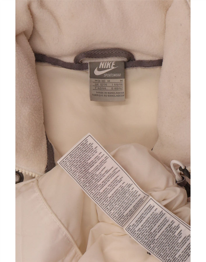 Nike Γυναικεία κουκούλα με επένδυση Gilet UK 12/14 Μεσαίο λευκό πολυεστέρας