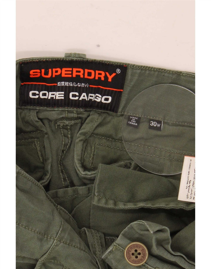 Ανδρικό σορτς Cargo Superdry W30 Βαμβακερό μεσαίο πράσινο