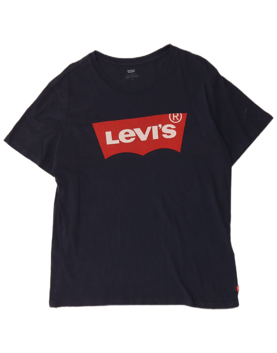 Ανδρικό γραφικό μπλουζάκι LEVI'S Top Large Navy Blue από βαμβάκι