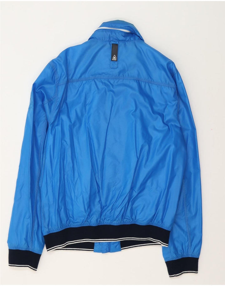 Gaastra Ανδρικό μπουφάν βροχής με κουκούλα UK 40 Large Blue Polyamide