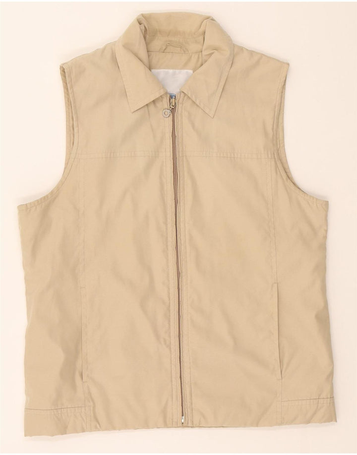TOM TAILOR Mens Gilet UK 40 Large Beige Polyester Vintage Tom Tailor and Second-Hand Tom Tailor from Messina Hembry 
