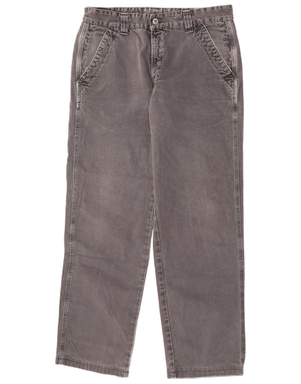 Murphy & Nye Mens Sailmakers Straight παντελόνι Chino W34 L30 Γκρι βαμβακερό