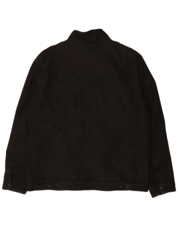 Levi's Mens Utility Jacket UK 42 XL Μαύρο βαμβακερό