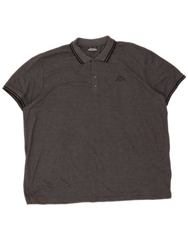 KAPPA Mens Polo Shirt 5XL Grey Polyester