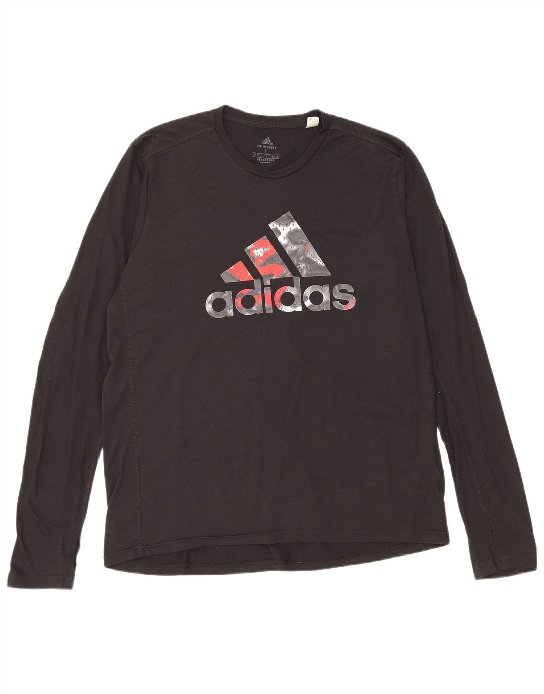 Adidas Ανδρικό Aeroready γραφικό τοπ Μακρύ Μαύρο Πολυεστέρας