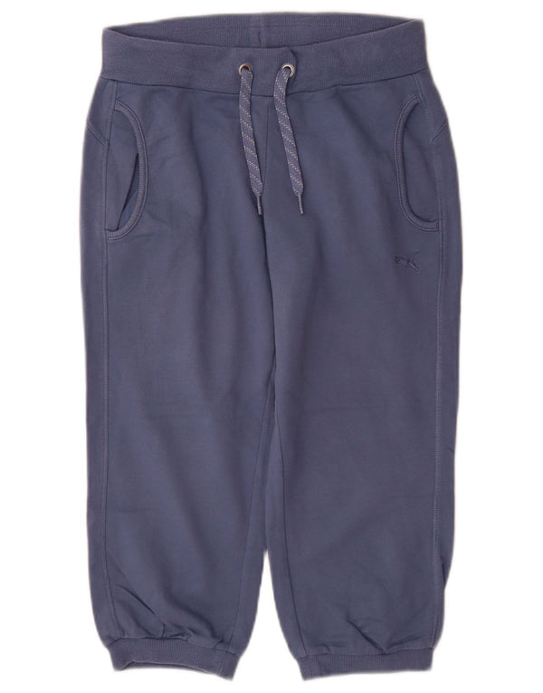 Puma Γυναικεία φόρμα Capri Παντελόνι Joggers UK 8 Small Navy Blue Cotton