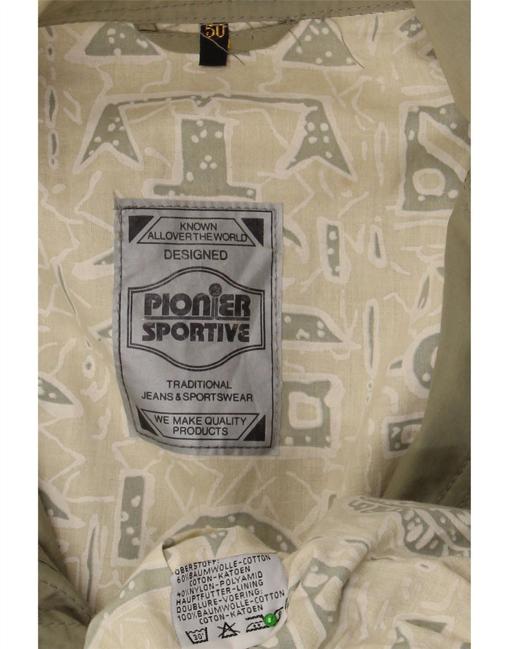 Vintage Ανδρικό Military Jacket IT 50 Large Khaki Cotton