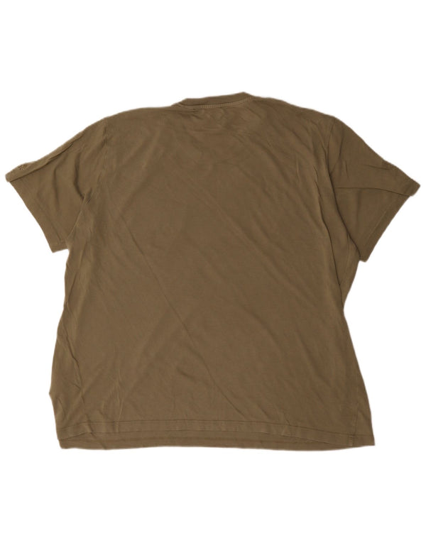 Ανδρικό γραφικό T-Shirt Adidas Top XL Χακί βαμβακερό