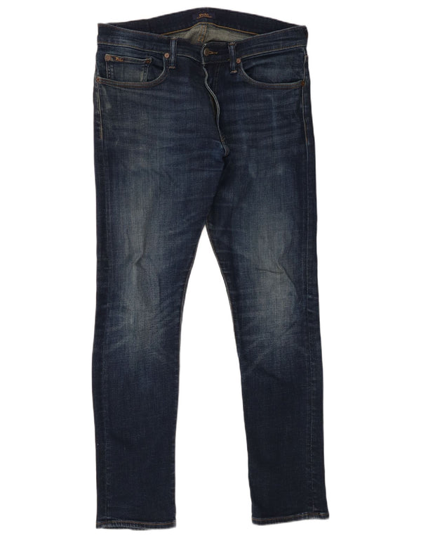 Polo Ralph Lauren Ανδρικό Slim Jeans W32 L32 Navy Blue Cotton