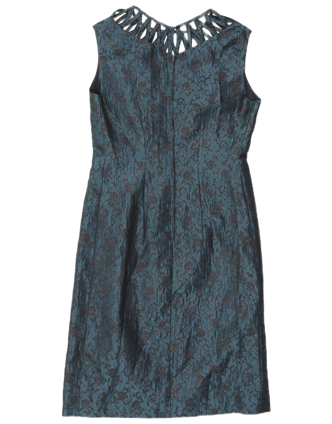 Vintage γυναικείο σετ 2 κουμπιών 2 τεμαχίων UK 12 Medium Blue Floral