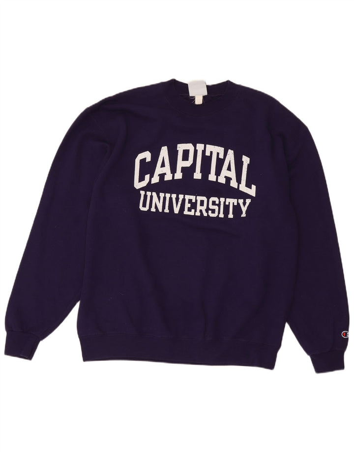 Ανδρικό γραφικό φούτερ Champion Jumper Large Purple