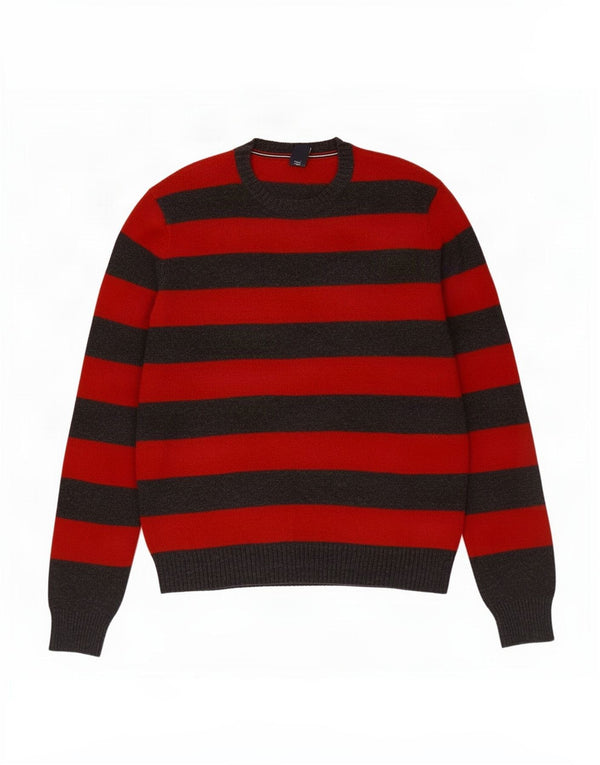 Ανδρικό πουλόβερ Gap Crew Neck Jumper Μικρό κόκκινο ριγέ βαμβακερό