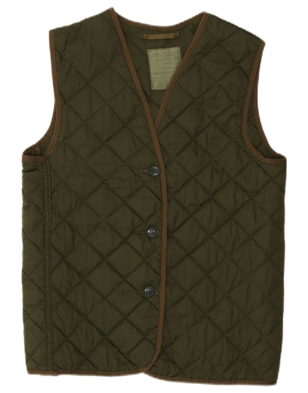 Vintage Γυναικείο Oversized Καπιτονέ Gilet US 1 XS Χακί