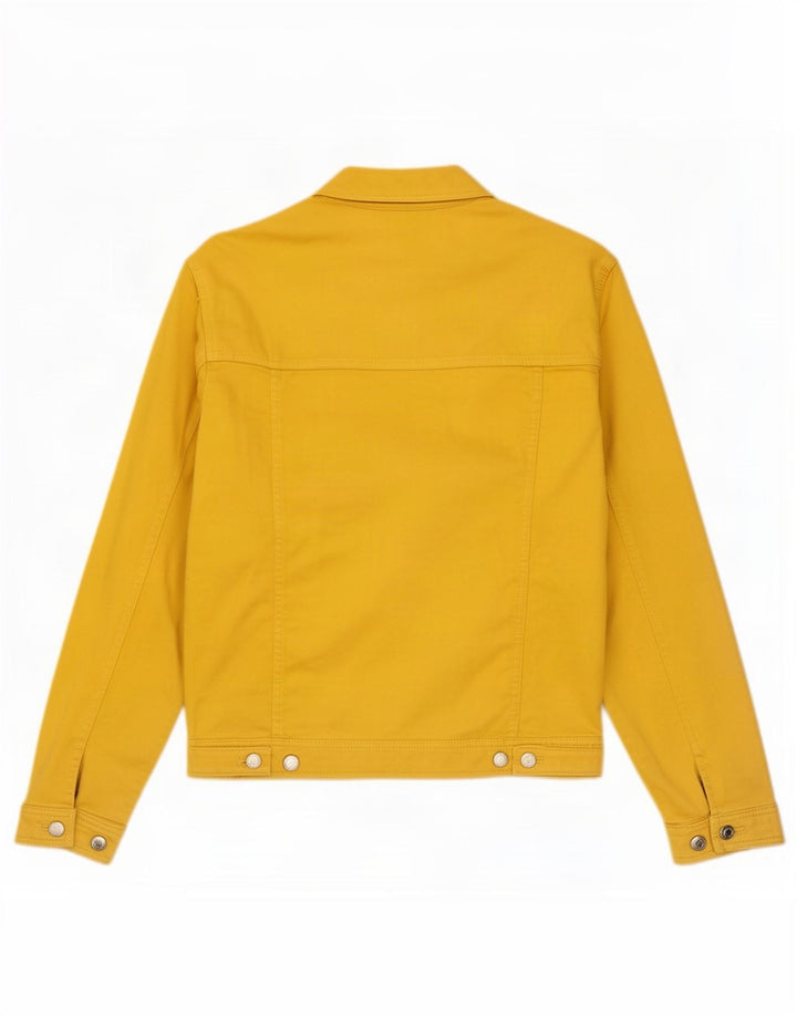 Zara Ανδρικό Τζιν Μπουφάν UK 36 Small Yellow Cotton