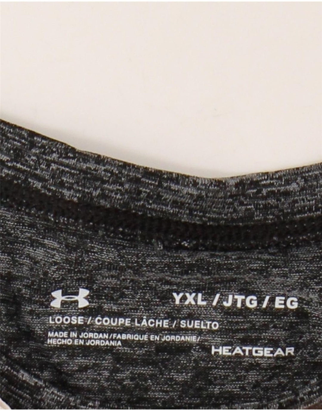 Γραφικό μπλουζάκι UNDER Armour Girl Heat Gear Top 13-14 Years XL Grey