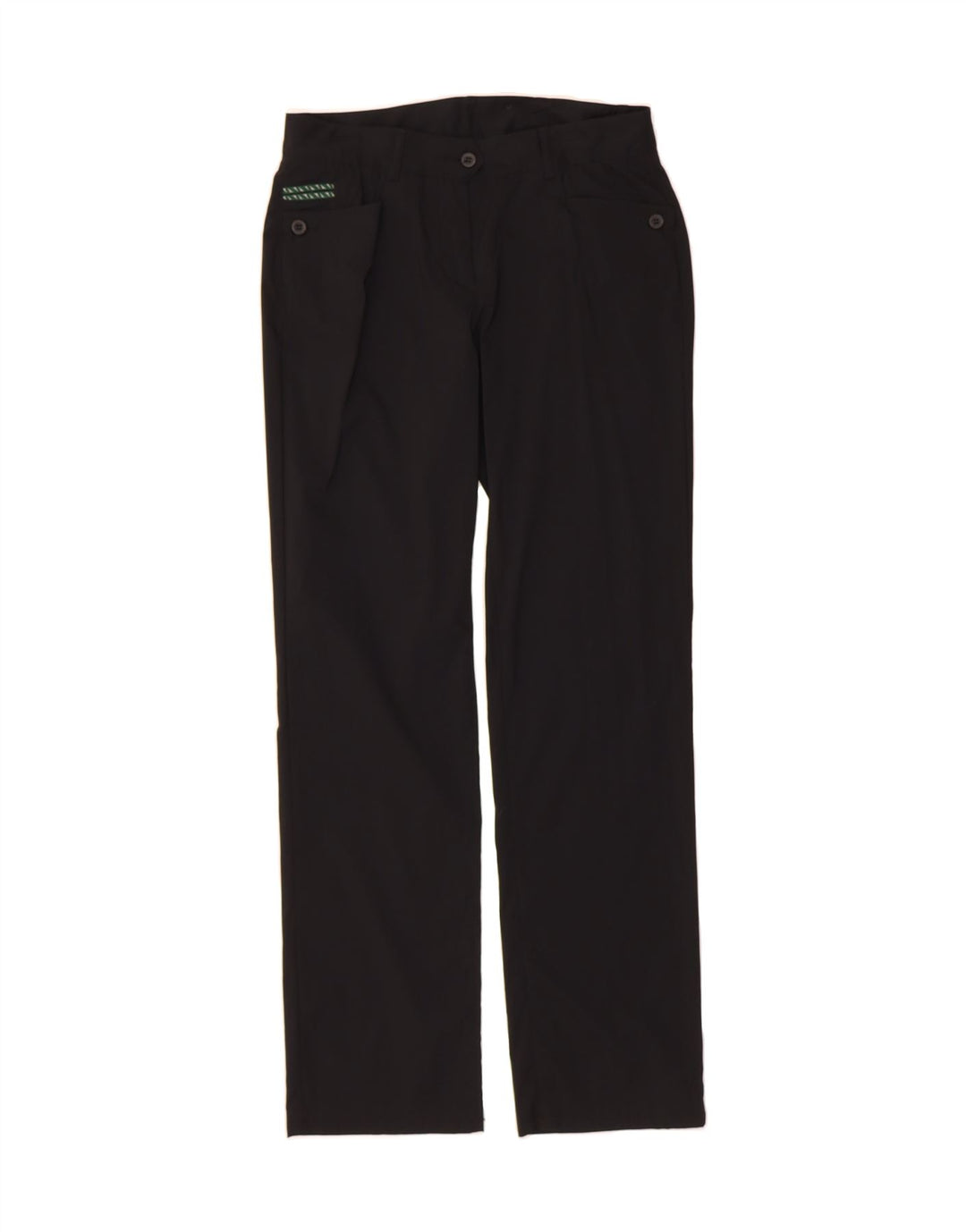 CHERVO Womens Straight Casual Trousers IT 44 Medium W30 L30 Black Vintage Chervo and Second-Hand Chervo from Messina Hembry 