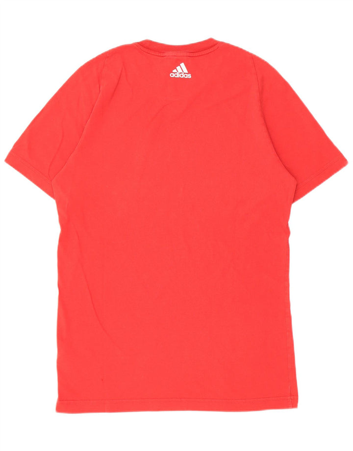 Ανδρικό γραφικό T-Shirt Adidas Top Μικρό κόκκινο βαμβακερό