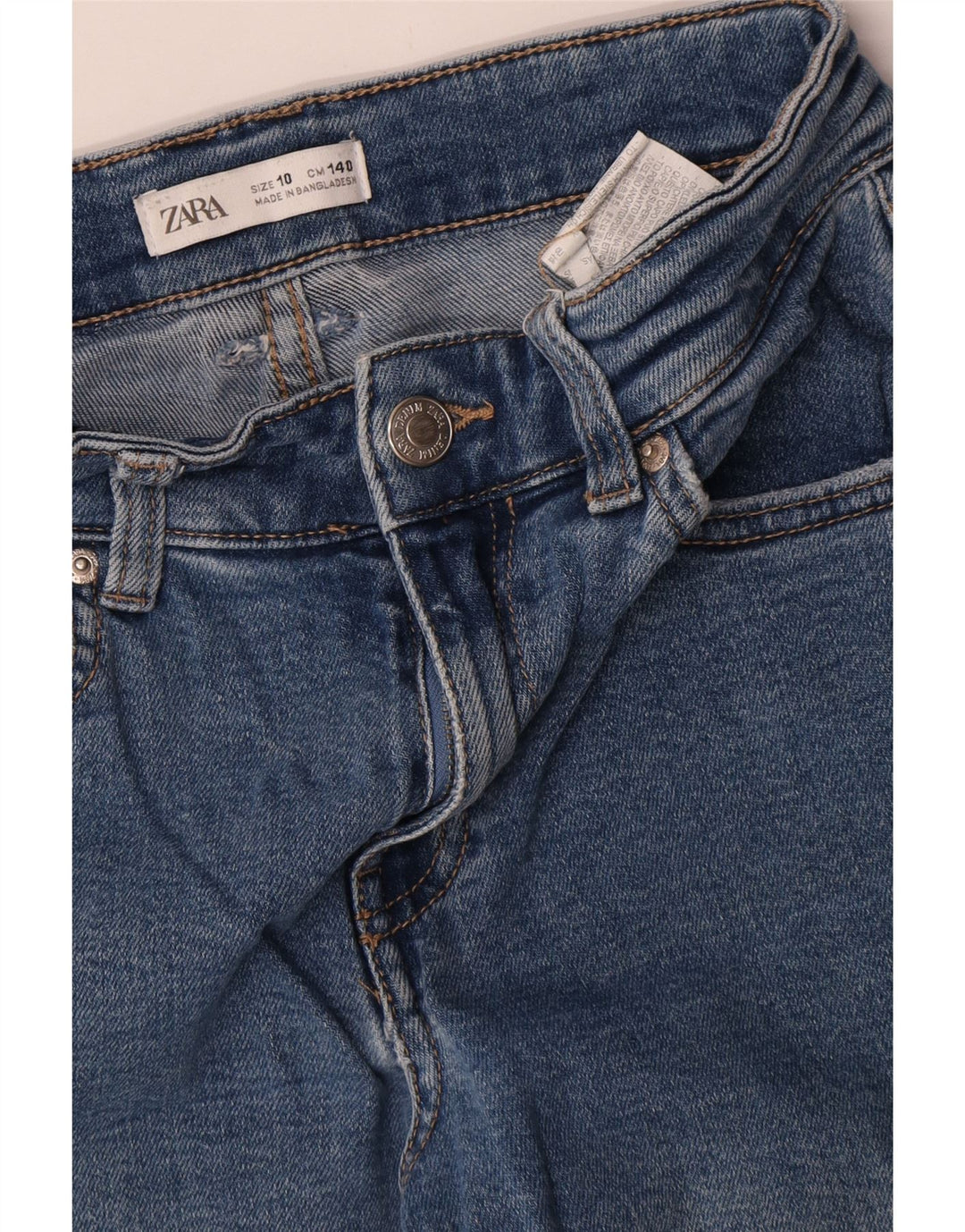 Zara Girls Cargo Bootcut Jeans 9-10 Years W26 L25 Blue