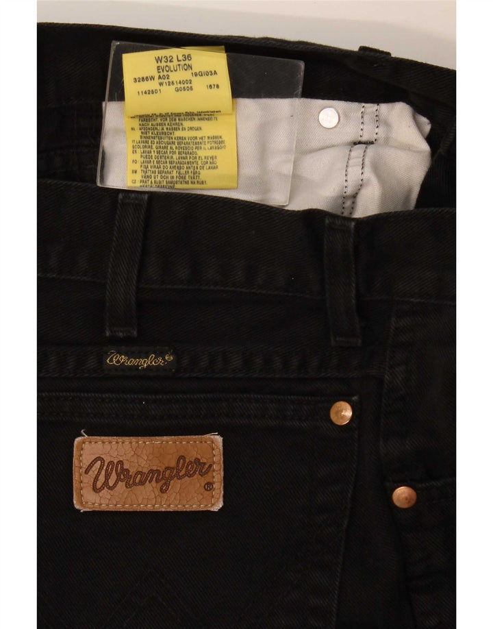 Ανδρικό τζιν Wrangler Evolution Straight W32 L36 Μαύρο βαμβακερό