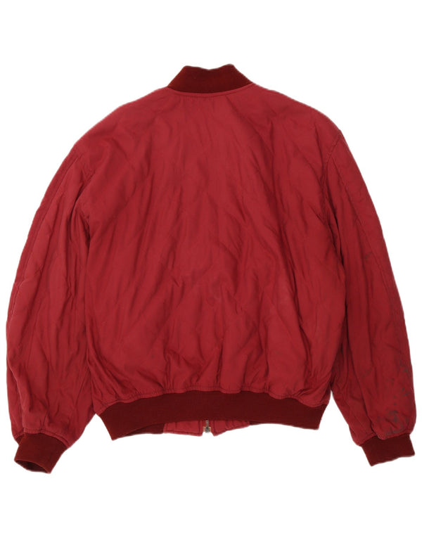 Ανδρικό Casucci Loose Fit Bomber Jacket UK 36 Small Red Colourblock Polyester