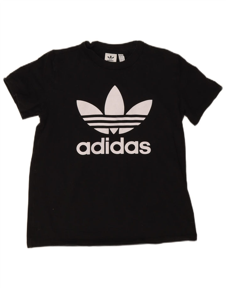 Γυναικείο γραφικό T-Shirt Adidas Top UK 12 Medium Black
