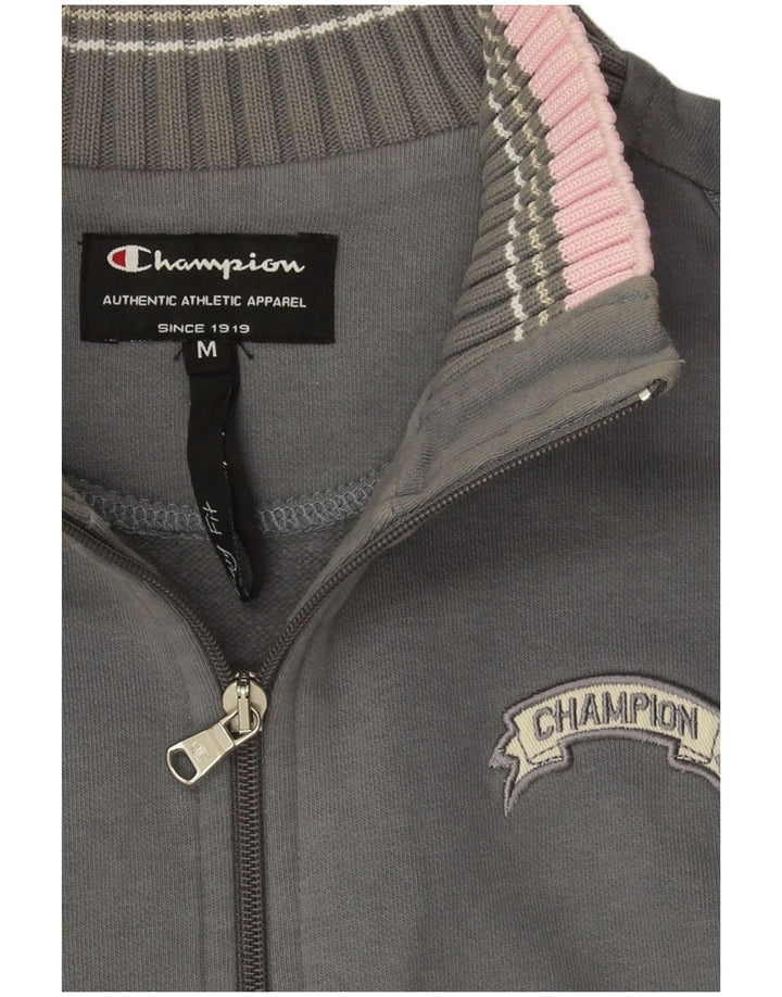 Γυναικεία αθλητική φόρμα Champion Top Jacket UK 14 Medium Grey Colourblock Cotton