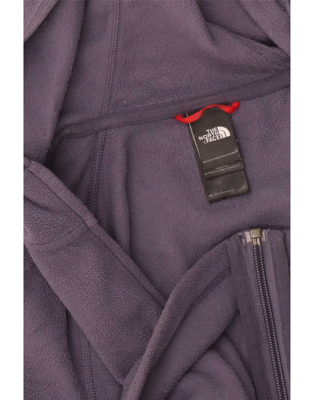 The North Face γυναικείο φλις μπουφάν με κουκούλα UK 10 Small Navy Blue Polyester