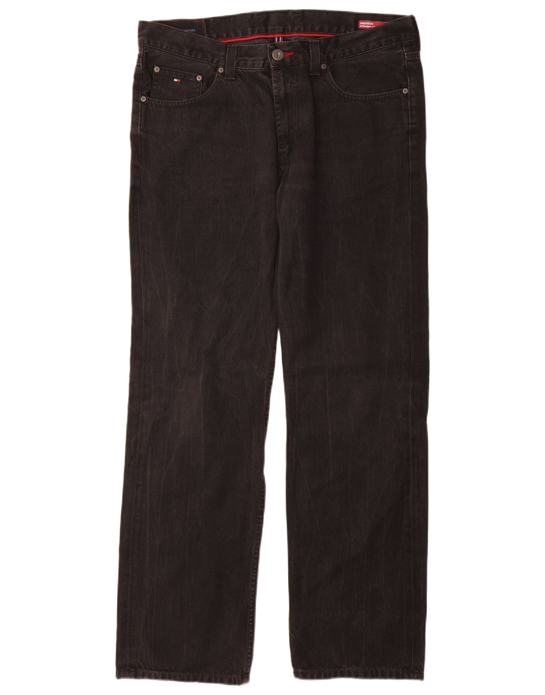 Tommy Hilfiger Ανδρικό Τζιν Madison Straight W36 L34 Μαύρο βαμβακερό