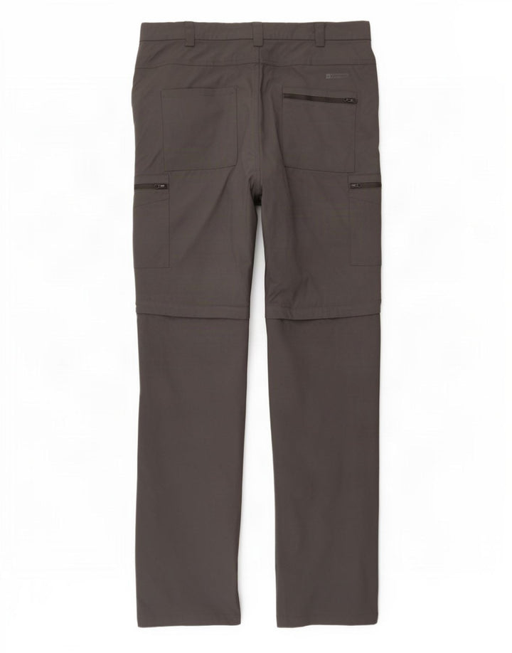 Mountain Warehouse Ανδρικό Παντελόνι Πεζοπορίας Cargo W38 L32 Γκρι νάιλον