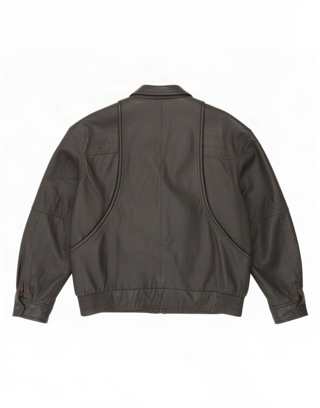 Jeffrey Brownleader Ανδρικό Δερμάτινο Μπουφάν UK 40 Large Grey