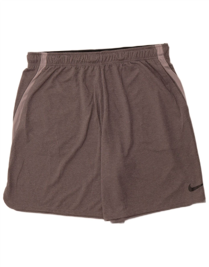 NIKE Mens Dri Fit Sport Shorts 2XL  Grey Polyester