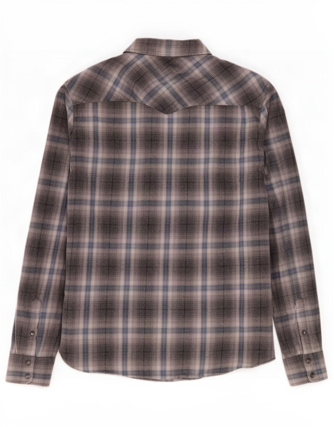 Ανδρικό πουκάμισο All Saints Flannel Small Grey Check Cotton