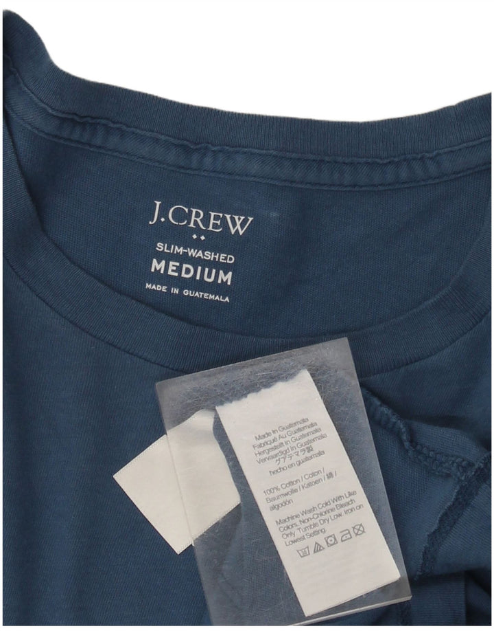 J. CREW Ανδρικό T-Shirt Slim Fit Top Μεσαίο μπλε βαμβακερό