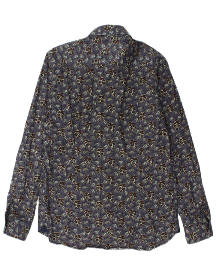 Ανδρικό πουκάμισο CARRERA, μεσαίο μωβ φλοράλ βαμβακερό