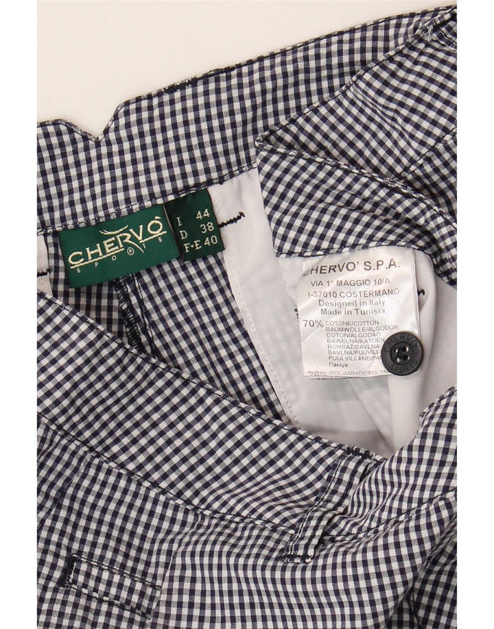 Chervo Γυναικείο Slim Casual Παντελόνι IT 44 Medium W38 L26 Black Gingham