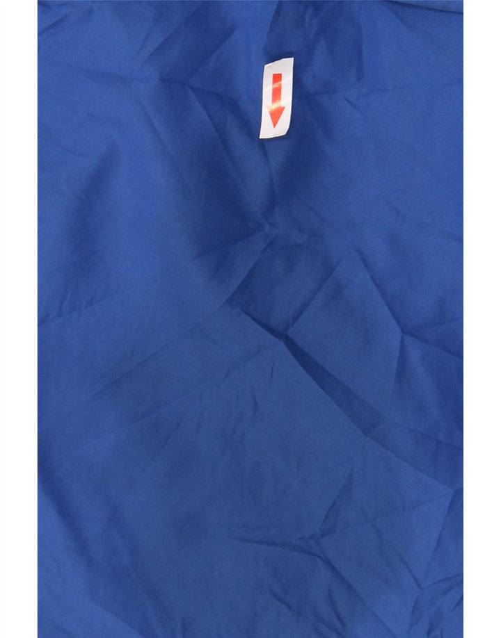 Eddie Bauer Ανδρικό μπουφάν βροχής με κουκούλα UK 38 Medium Blue Polyester