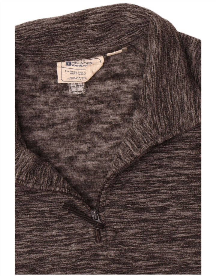 Ανδρική αποθήκη Mountain Warehouse με φερμουάρ Fleece Jumper Μεγάλο γκρι πολυεστέρας