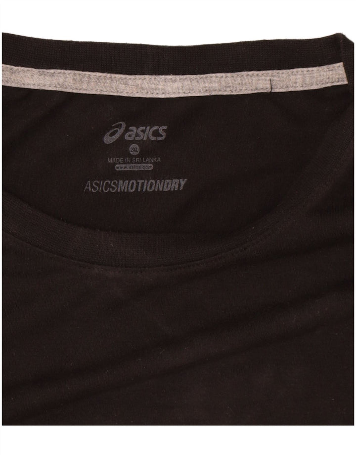 Ανδρικό T-Shirt Asics Top 2XL Μαύρο βαμβακερό
