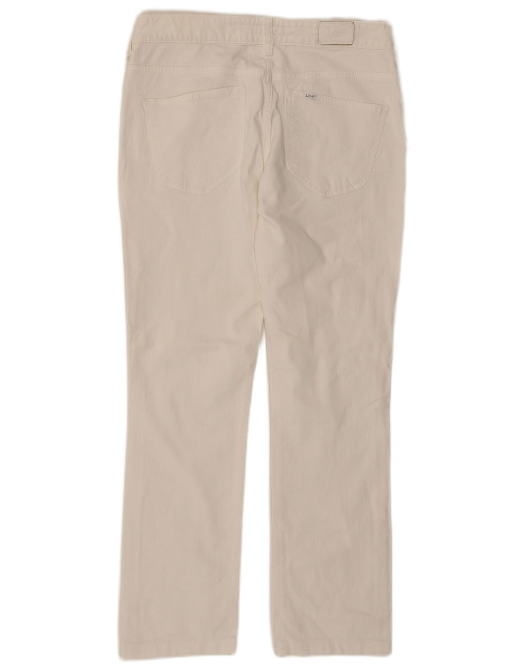 Lee Womens Norma Straight Jeans W31 L29 Λευκό βαμβακερό