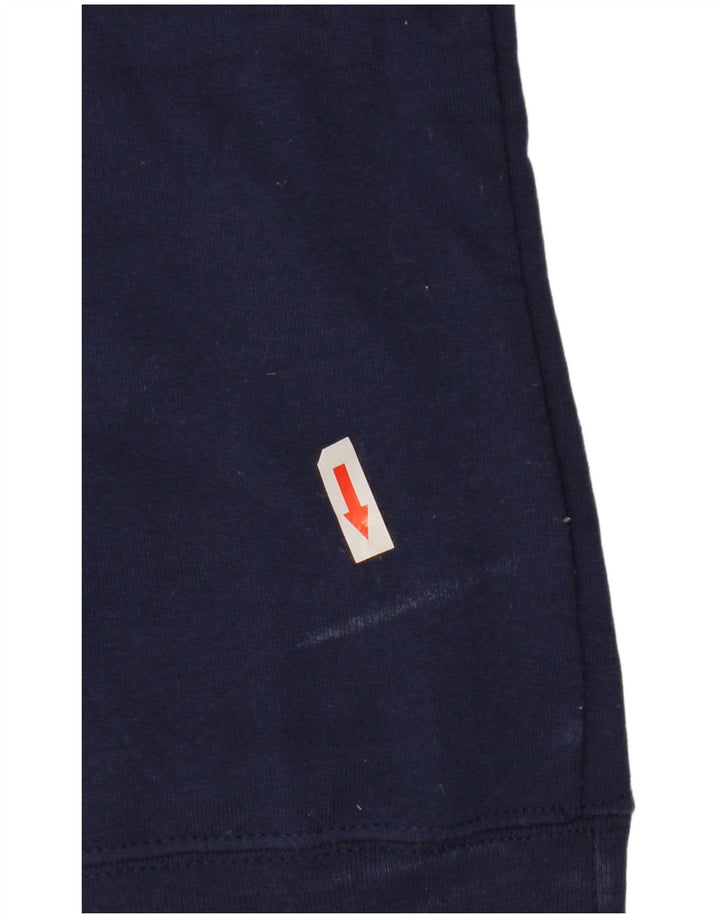 Champion Womens Graphic Oversized Φούτερ Jumper UK 10 Small Navy Blue