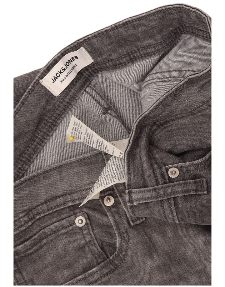 Jack & Jones Ανδρικό Τζιν GLENN Slim W34 L33 Γκρι βαμβακερό
