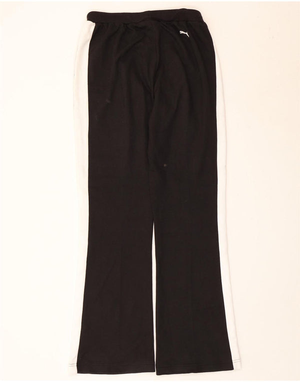 Puma γυναικεία φόρμα flare παντελόνι UK 12 μεσαίο μαύρο βαμβακερό χρώμα