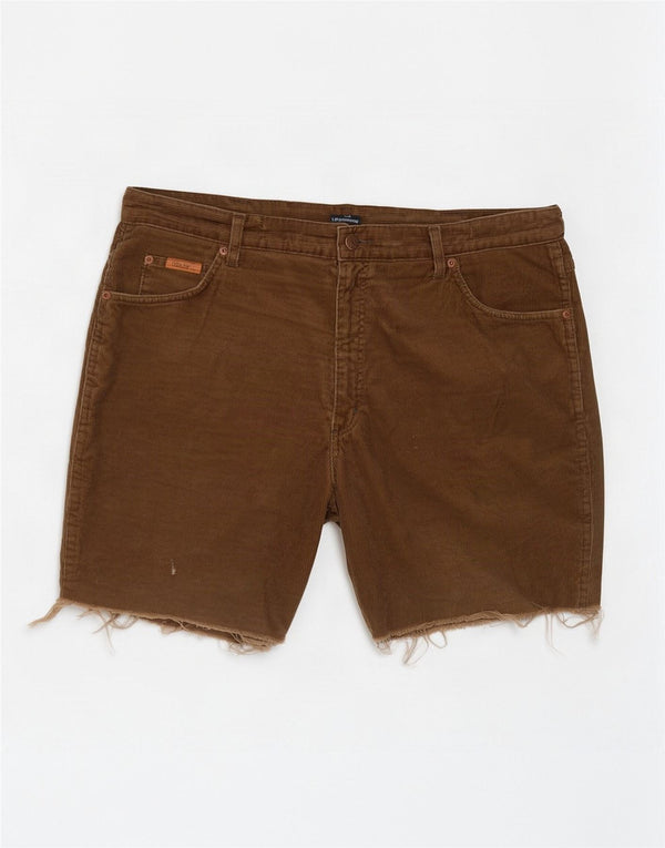 Ανδρικό κοτλέ σορτς Wrangler Texas W40 XL Χακί βαμβακερό