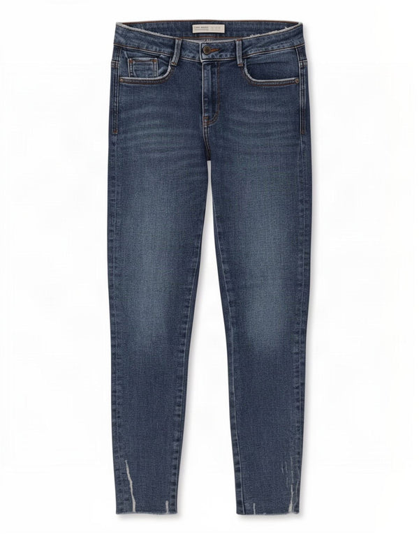 Zara Γυναικεία στενόχωρα τζιν EU 38 Small W28 L26 Μπλε βαμβακερό