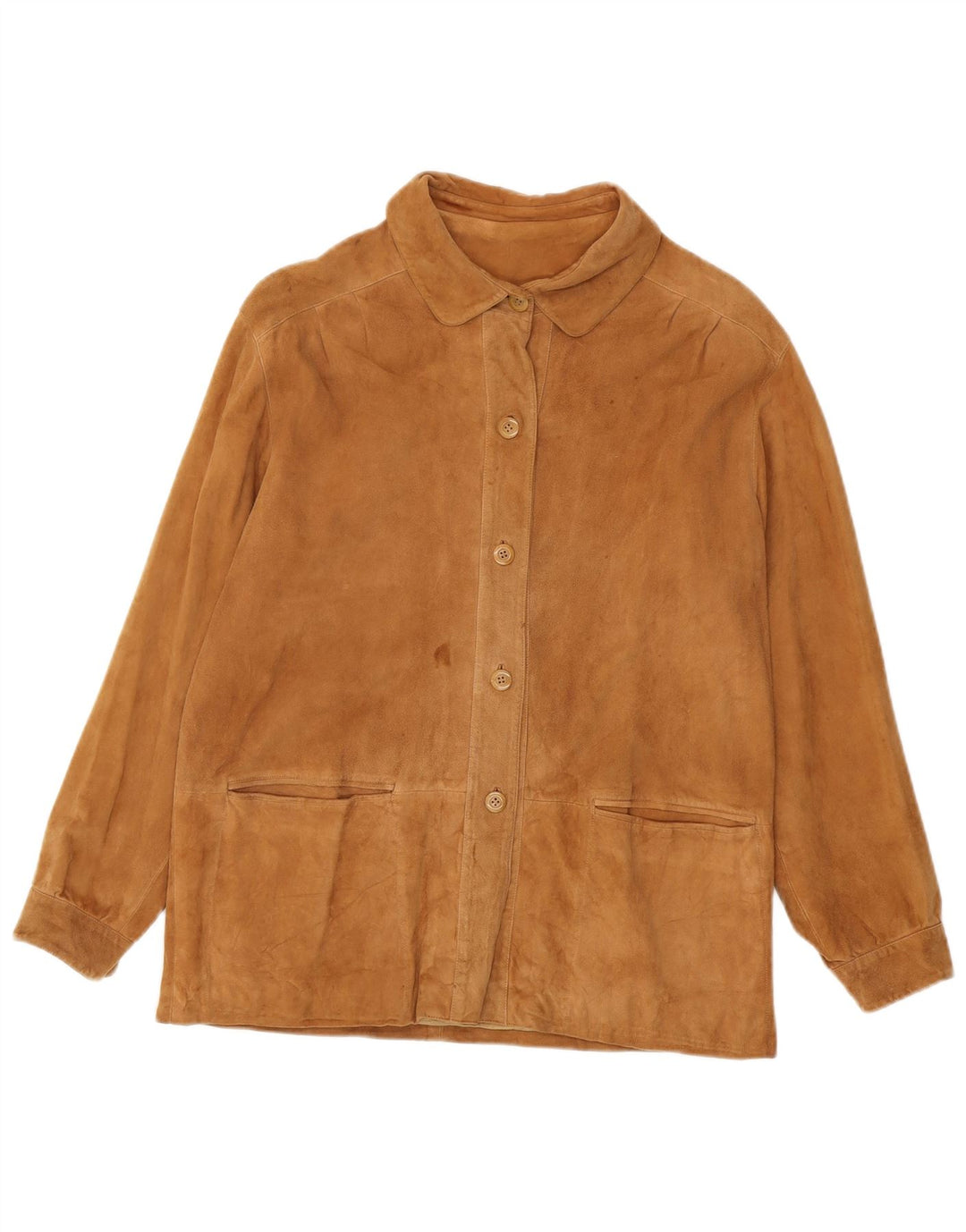 Vintage Γυναικείο Suede Jacket IT 46 Large Beige