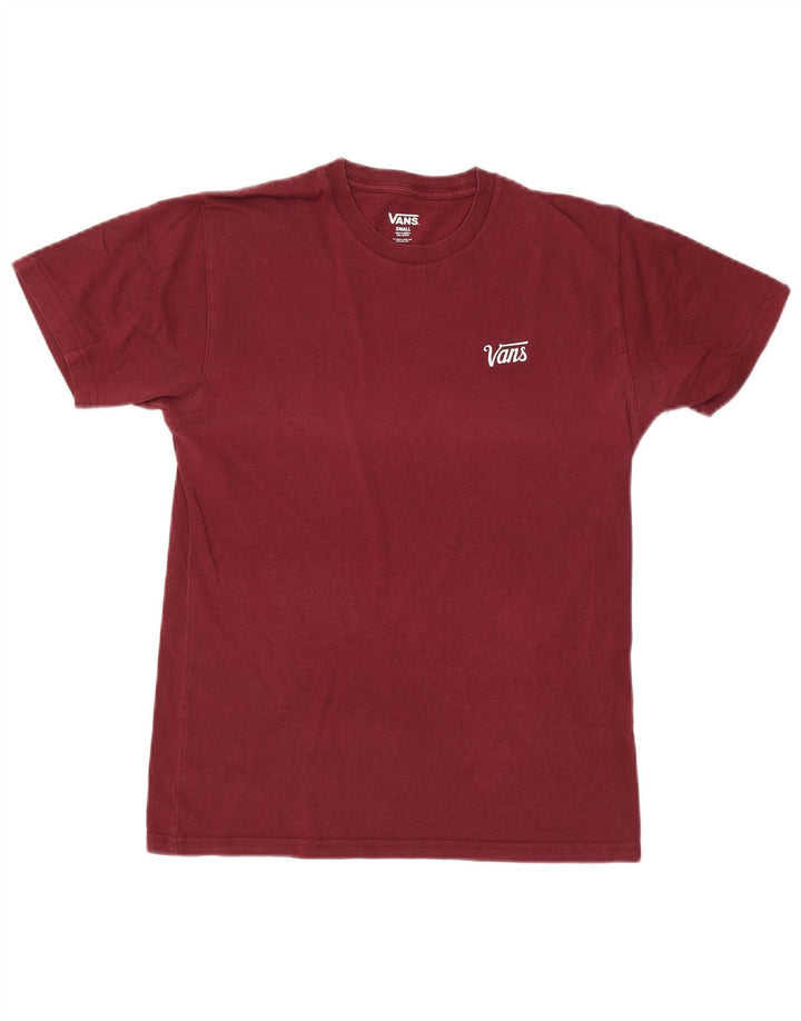 Ανδρικό T-Shirt Vans Top Μικρό Βουργουνδί Βαμβακερό