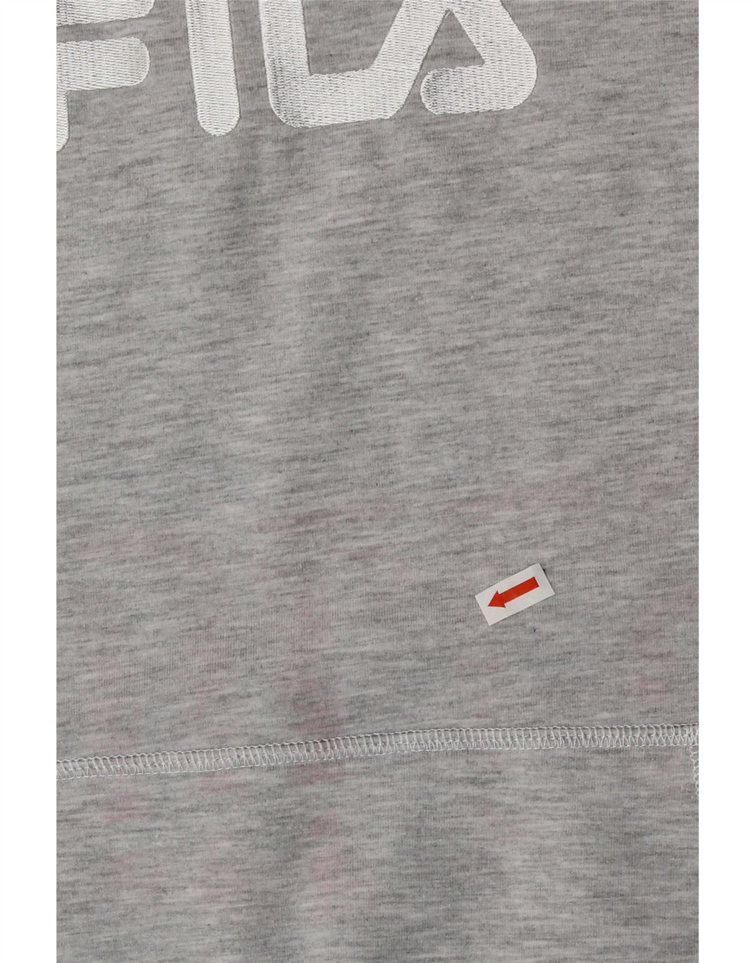 FILA Womens Graphic Sweatshirt Jumper UK 14 Medium Grey Cotton