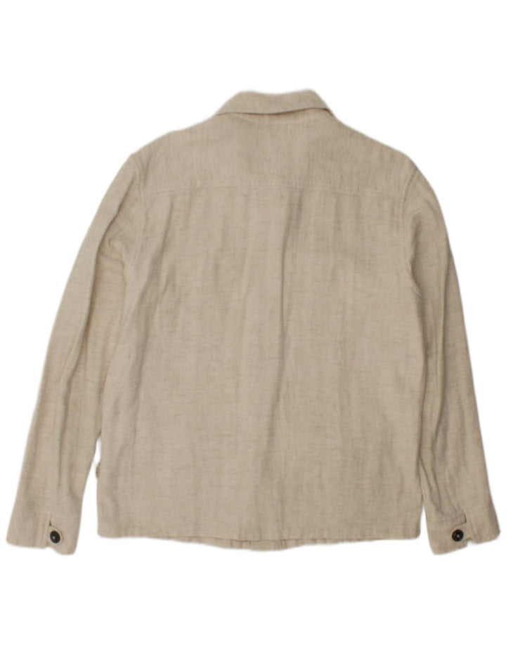 Jack & Jones Ανδρικό πουκάμισο πουκάμισο μικρό μπεζ λινό