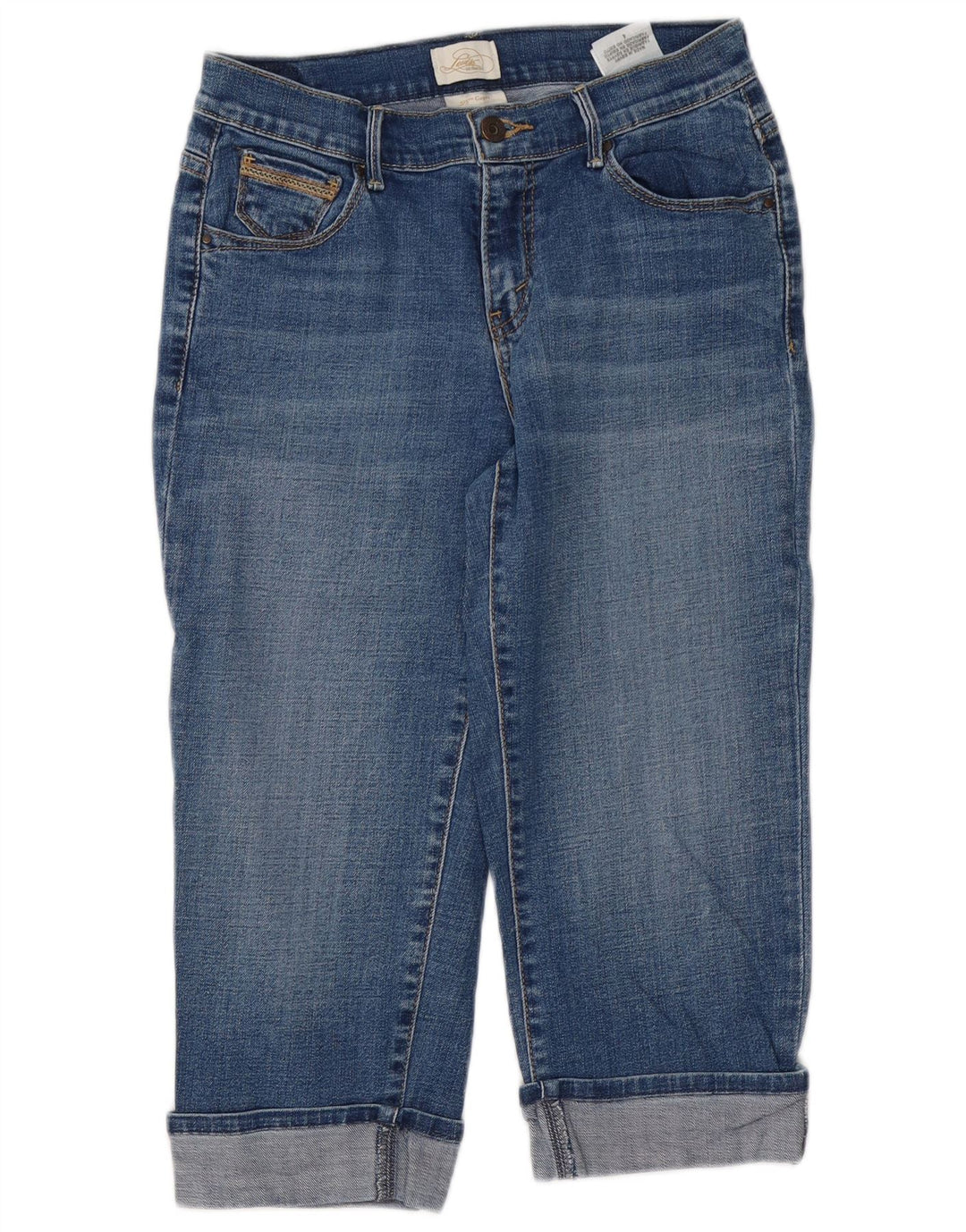 LEVI'S Γυναικείο 515 Capri Jeans US 4 Small W28 L20 Μπλε βαμβακερό