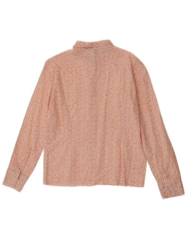 Γυναικείο πουκάμισο Benetton UK 12 Medium Orange Floral